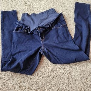 Maternity Dark Wash Skinny Jeans Size 10 Long